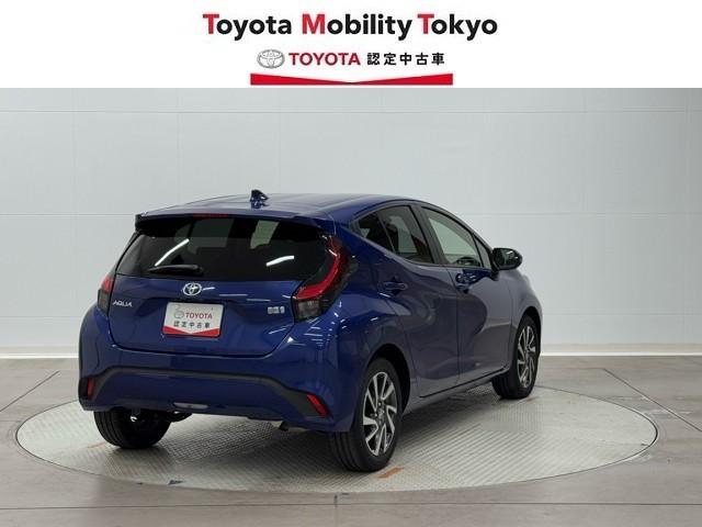 アクア Z LEDヘッドライト スマートキー 100V電源 イモビライザー アルミホイール ドライブレコーダー オートクルーズコントロール 点検記録簿 フルセグTV エアコン ESC ナビ&TV ETC キーレス(3枚目)