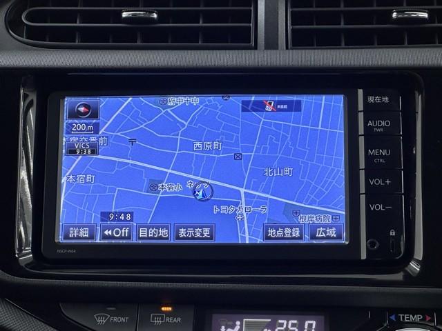 アクア Ｓ　キーレスエントリ　エアロ　ナビ＆ＴＶ　ワンオーナー車　オートエアコン　デュアルエアバック　ＥＳＣ　Ｂカメラ　パワーウィンドウ　ＡＵＸ端子　ＳＲＳ　ワンセグＴＶ　パワーステアリング　ＡＢＳ　メモリーナビ（5枚目）