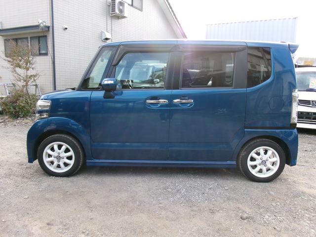 N-BOXカスタム G SSパッケージ 両側パワースライド 社外HDDナビ フルセグTV バックカメラ ETC ドライブレコーダー 社外アルミ(4枚目)