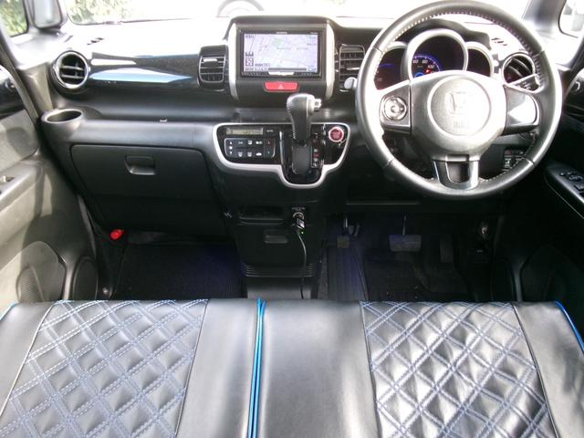 N-BOXカスタム G SSパッケージ 両側パワースライド 社外HDDナビ フルセグTV バックカメラ ETC ドライブレコーダー 社外アルミ(15枚目)