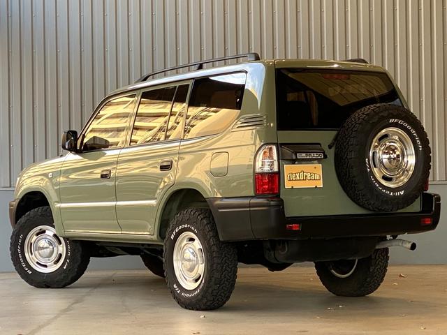 ランドクルーザープラド TXリミテッド 【後期モデル】【丸目フェイス】【茶内装】【TOYOTAグリル】【ペンドルトン×ビンテージブラウンシートカバー】【クラシックウッドステアリング】【パナソニック フルセグナビ】【バックカメラ】【ETC】(3枚目)
