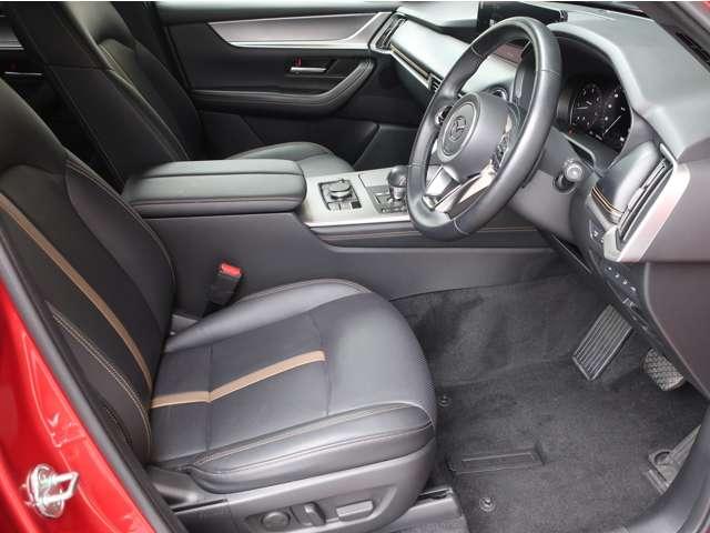 CX-60 3.3 XDハイブリッド エクスクルーシブ スポーツ ディー MRCC 本革シート スマートキー 横滑り防止装置 LEDヘッドライト メモリーナビ ETC シートヒーター パワーシート バックカメラ 4WD アイドリングストップ ナビ&TV アルミホイール(15枚目)