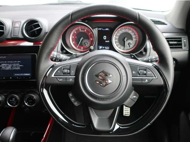 スイフトスポーツ スポーツ 1.4 被害軽減ブレーキ Aストップ 横滑り防止システム セキュリティ シ-トヒ-タ- SRS ABS付 ナビTV Wエアバック LEDヘットランプ 自動追従 全席PW フルオートエアコン パワーステアリング(5枚目)