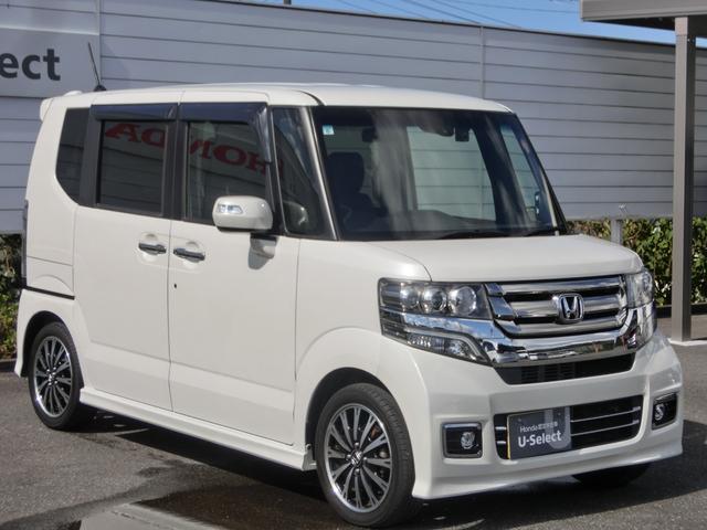 N-BOXカスタム GターボSSパッケージ ECON Bモニター VSA 盗難防止システム AAC ナビTV サイドカーテンエアバック パワステ Wエアバッグ Sヒーター ベンチシート 運転席エアバッグ ターボ車 ETC車載器 DVD ABS(8枚目)