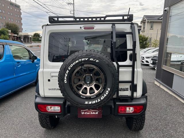 ジムニーノマド FC 4WD パイオニア9インチナビTV Bカメラ 2.0ETC デジタルインナーミラー型Dレコーダー前後 ルーフキャリア Rラダー社外16インチAW オープンカントリーRTタイヤ 純正マット(6枚目)