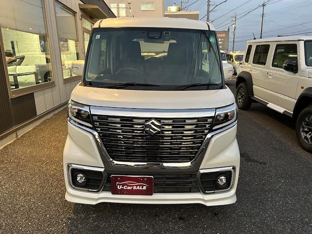 スペーシアカスタム ハイブリッドXS ワンオーナーカー スズキセーフティサポート ナビTV ETC Bカメラ Dレコーダー 禁煙車 ハーフレザー クルーズコントロール(2枚目)