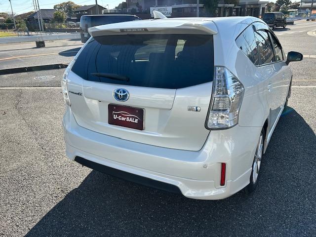 プリウスアルファ Ｓツーリングセレクション　純正ナビＴＶ　ＥＴＣ　Ｂカメラ　モデリスタエアロ（6枚目）