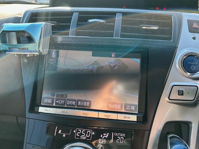 プリウスアルファ Ｓツーリングセレクション　純正ナビＴＶ　ＥＴＣ　Ｂカメラ　モデリスタエアロ（8枚目）