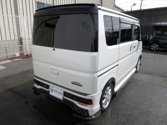 エブリイワゴン ＰＺターボスペシャル　ワンオーナー車　修復歴無し　社外フルエアロ　社外マフラー　ローダウン　両側パワースライド　メモリーナビ　ＴＶ　ＨＩＤオートライト　フォグ　プッシュスタート　オートエアコン　後席フルフラットシート（15枚目）