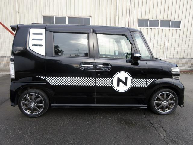 Ｎ－ＢＯＸ モデューロＸ　Ｇ・ターボパッケージ　修復歴無し　両側パワースライド　クルーズコントロール　バックカメラ　ＥＴＣ　ローダウン　純正１５インチアルミ　ＨＩＤオートライト　スマートキー　プッシュスタート（7枚目）