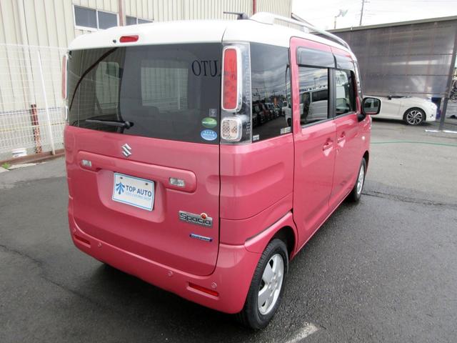 スペーシア ハイブリッドＸ　２トーンルーフパッケージ装着車　ナビ　フルセグ　Ｂｌｕｅｔｏｏｔｈ　ＤＶＤ　バックカメラ　ＥＴＣ　ドライブレコーダー　シートヒーター　デュアルセンサーブレーキ　アクセル踏み間違い防止　障害物センサー（15枚目）