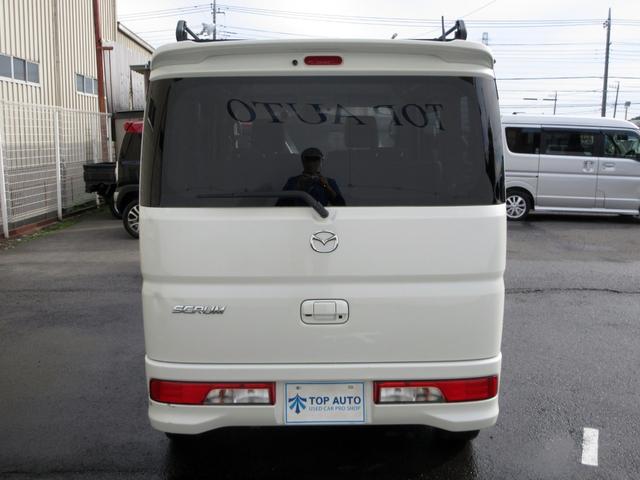 スクラムワゴン PZターボ 修復歴無し ワンオーナー ナビ フルセグ Bluetooth DVD再生 バックカメラ ETC ドライブレコーダー パワースライド 衝突被害軽減ブレーキ 8脚ルーフキャリア プッシュスタート(5枚目)