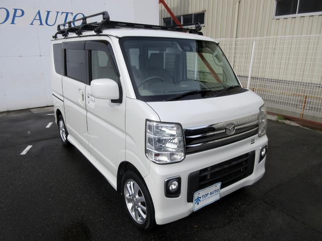 スクラムワゴン PZターボ 修復歴無し ワンオーナー ナビ フルセグ Bluetooth DVD再生 バックカメラ ETC ドライブレコーダー パワースライド 衝突被害軽減ブレーキ 8脚ルーフキャリア プッシュスタート(11枚目)