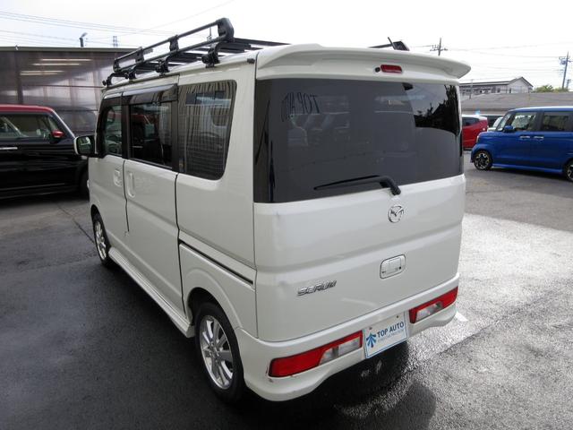 スクラムワゴン PZターボ 修復歴無し ワンオーナー ナビ フルセグ Bluetooth DVD再生 バックカメラ ETC ドライブレコーダー パワースライド 衝突被害軽減ブレーキ 8脚ルーフキャリア プッシュスタート(17枚目)