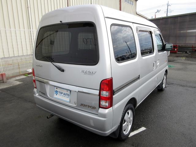 エブリイワゴン ジョイポップターボ　ハイルーフ　ＨＤＤナビ　地デジＴＶ　ＤＶＤ再生　ＥＴＣ　キーレス　社外アルミホイール　後席フルフラットシート　タイミングチェーン式エンジン　４ＡＴ（15枚目）