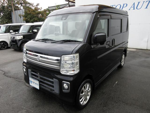 エブリイワゴン PZターボ ハイルーフ 修復歴無し メモリーナビ 地デジ バックカメラ ETC パワースライドドア 衝突被害軽減ブレーキ プッシュスタート スマートキー 純正アルミ 電動格納ミラー HIDヘッドライト フォグ(13枚目)