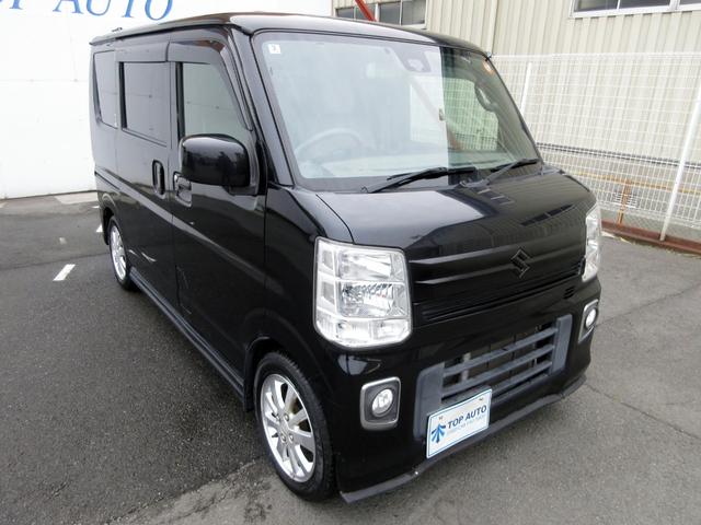 エブリイワゴン ＰＺターボ　パワースライドドア　プッシュスタート　スマートキー　衝突軽減ブレーキ　ＥＴＣ　ミラー型ドラレコ　電格ミラー　ＨＩＤオートライト　フォグ　社外スモークテール　５面スモークフィルム　後席フルフラット（11枚目）