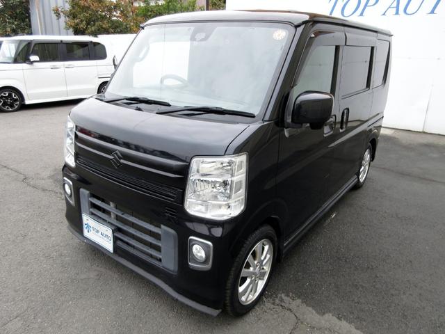 エブリイワゴン ＰＺターボ　パワースライドドア　プッシュスタート　スマートキー　衝突軽減ブレーキ　ＥＴＣ　ミラー型ドラレコ　電格ミラー　ＨＩＤオートライト　フォグ　社外スモークテール　５面スモークフィルム　後席フルフラット（13枚目）