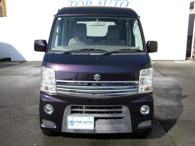 エブリイワゴン ＰＺターボスペシャル　ハイルーフ　修復歴無し　ナビ　フルセグ　ＤＶＤ再生　Ｂｌｕｅｔｏｏｔｈ　後席フリップダウンモニター　両側パワースライド　オートステップ　ＨＩＤライト　キーレス　純正アルミホイール　タイミングチェーン（3枚目）