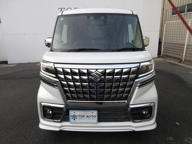 スペーシアカスタム ハイブリッドXSターボ 大型9インチナビ Bluetooth対応 フルセグTV ETC DVD再生 前後ドラレコ 全方位カメラ Wパワースライド シートヒーター デュアルカメラブレーキサポート アダプティブクルーズ HUD(3枚目)