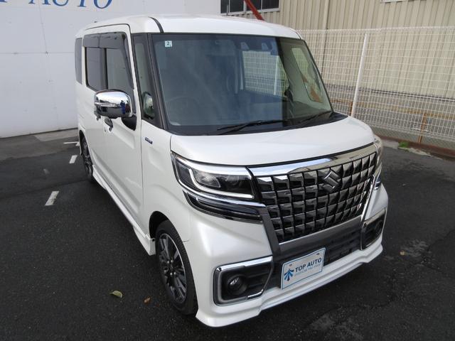 スペーシアカスタム ハイブリッドXSターボ 大型9インチナビ Bluetooth対応 フルセグTV ETC DVD再生 前後ドラレコ 全方位カメラ Wパワースライド シートヒーター デュアルカメラブレーキサポート アダプティブクルーズ HUD(11枚目)