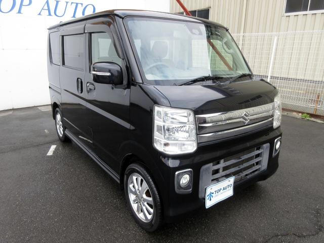 エブリイワゴン ＰＺターボスペシャル　修復歴無し　両側パワースライドドア　衝突軽減ブレーキ　ナビ　フルセグＴＶ　Ｂｌｕｅｔｏｏｔｈ接続　バックカメラ　ＤＶＤ再生　ドラレコ　ＨＩＤオートライト　フォグ　オートエアコン　プッシュスタート（11枚目）