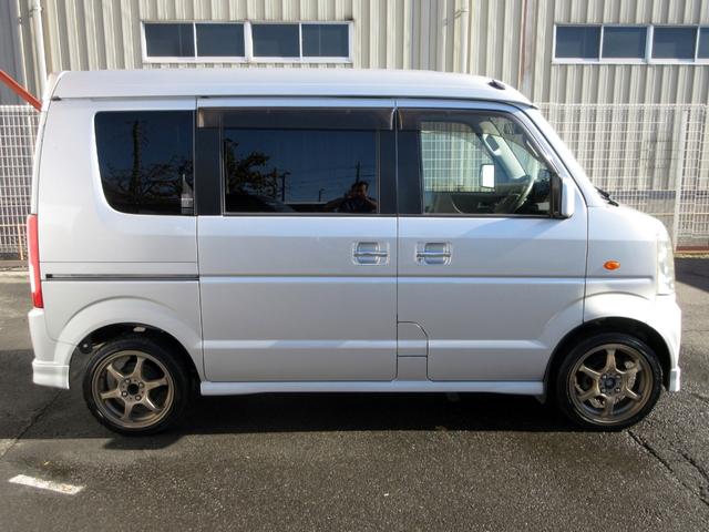 エブリイワゴン PZターボスペシャル ハイルーフ 修復歴無 HDDナビ フルセグ バックカメラ ETC 両側電動スライド オートステップ HIDヘッドライト LEDフォグライト 社外アルミ キーレスキー 電動格納ミラー フルフラットシート(7枚目)