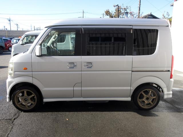 エブリイワゴン PZターボスペシャル ハイルーフ 修復歴無 HDDナビ フルセグ バックカメラ ETC 両側電動スライド オートステップ HIDヘッドライト LEDフォグライト 社外アルミ キーレスキー 電動格納ミラー フルフラットシート(9枚目)