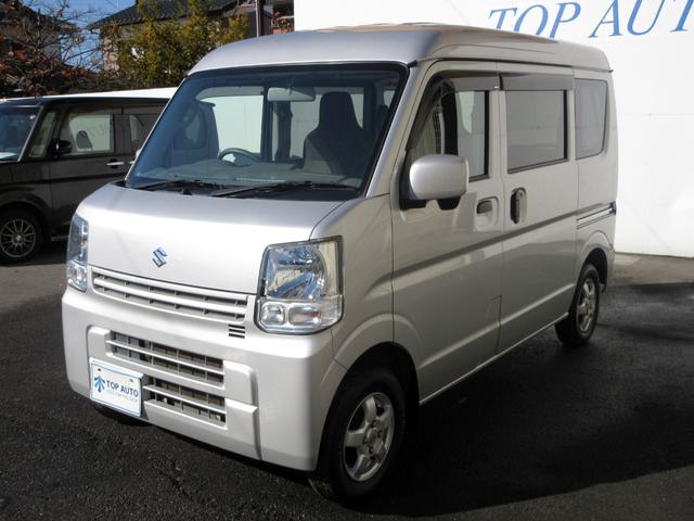 エブリイ PC ハイルーフ 修復歴無し オーバーヘッドコンソール パワーウィンドウ 電動格納ミラー オートライト フルフラットシート タイミングチェーン(13枚目)