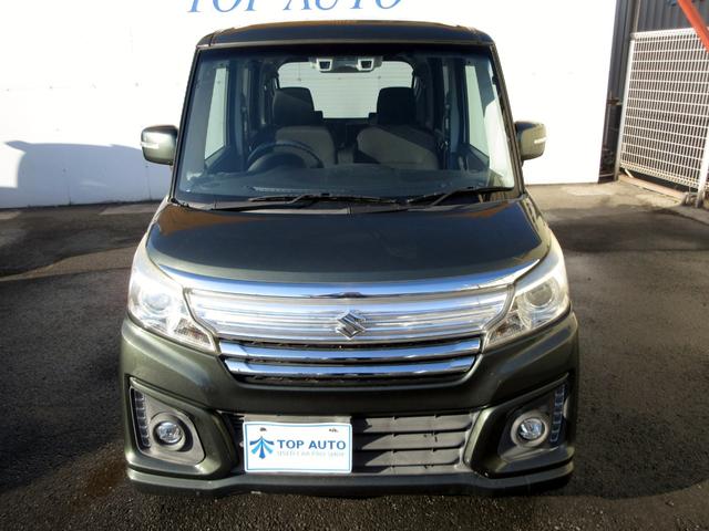 スペーシアカスタム XS 後期 修復歴無し メモリーナビ フルセグ Bluetooth バックカメラ ETC デュアルカメラブレーキ 両側電動スライド シートヒーター アイドリングストップ ロールシェード プッシュスタート(3枚目)