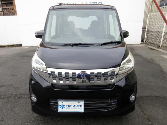 ｅＫスペースカスタム カスタムＴ　ターボ　ワイドナビ　フルセグＴＶ　Ｂｌｕｅｔｏｏｔｈ接続　ＤＶＤ再生　アラウンドビューモニター　両側パワースライドドア　シートヒーター　ＨＩＤオートライト　後席サーキュレーター　ステアリングスイッチ（3枚目）