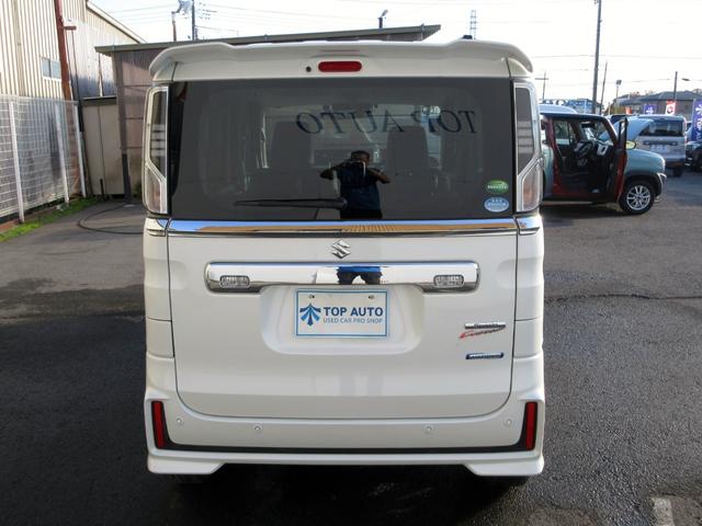 スペーシアカスタム ハイブリッドＸＳターボ　修復歴無し　純正８型メモリーナビ　フルセグ　Ｂｌｕｅｔｏｏｔｈ　ＥＴＣ　ドライブレコーダー　メッキグリル　ハーフレザーシート　シートヒーター　デュアルカメラブレーキ　両側電動スライド　ロールシェード（5枚目）