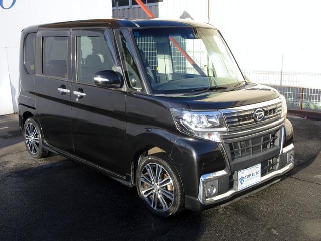 タント カスタムＲＳ　トップエディションＳＡＩＩＩ　ターボ　後期　メモリーナビ　フルセグ　バックカメラ　ハーフレザーシート　シートヒーター　両側電動スライド　衝突被害軽減ブレーキ　ロールシェード　プッシュスタート　スマートキー　アイドリングストップ（11枚目）