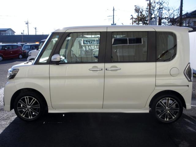 タント カスタムＲＳ　トップエディションＳＡＩＩＩ　ターボ　修復歴無し　メモリーナビ　フルセグ　Ｂｌｕｅｔｏｏｔｈ　バックカメラ　ＥＴＣ　ハーフレザーシート　シートヒーター　両側電動スライドドア　衝突被害軽減ブレーキ　ロールシェード　プッシュスタート（7枚目）