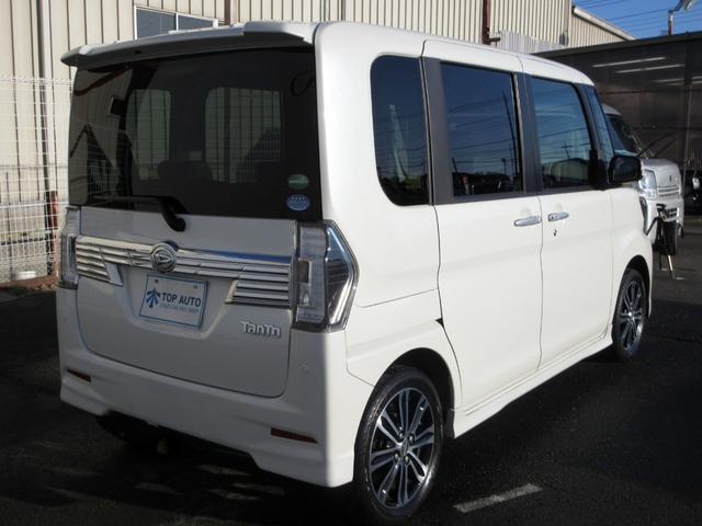タント カスタムＲＳ　トップエディションＳＡＩＩＩ　ターボ　修復歴無し　メモリーナビ　フルセグ　Ｂｌｕｅｔｏｏｔｈ　バックカメラ　ＥＴＣ　ハーフレザーシート　シートヒーター　両側電動スライドドア　衝突被害軽減ブレーキ　ロールシェード　プッシュスタート（15枚目）