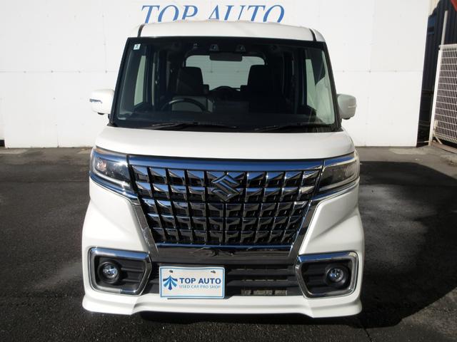 スペーシアカスタム ハイブリッドＸＳターボ　後期　純正９インチメモリーナビ　フルセグ　Ｂｌｕｅｔｏｏｔｈ　全方位モニター　ＥＴＣ　ハーフレザーシート　シートヒーター　デュアルカメラブレーキ　アダプティブクルーズコントロール　両側電動スライドドア（3枚目）