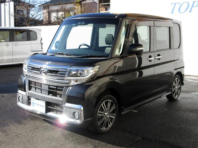 タント カスタムＲＳ　トップエディションＳＡＩＩＩ　ターボ　後期　修復歴無し　純正メモリーナビ　フルセグ　Ｂｌｕｅｔｏｏｔｈ　バックカメラ　ＥＴＣ　ドライブレコーダー　ハーフレザーシート　シートヒーター　両側電動スライド　衝突被害軽減ブレーキ（13枚目）