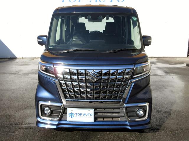 スペーシアカスタム ハイブリッドＸＳターボ　後期　純正８型メモリーナビ　フルセグ　Ｂｌｕｅｔｏｏｔｈ　全方位モニター　ＥＴＣ　前後ドライブレコーダー　アダプティブクルーズ　パドルシフト　ハーフレザーシート　シートヒーター　デュアルカメラブレーキ（3枚目）