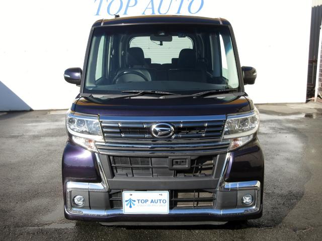 タント カスタムRS トップエディションSAII ターボ 後期 メモリーナビ 地デジ バックカメラ ETC 前後ドライブレコーダー ハーフレザーシート 両側電動スライドドア 衝突軽減ブレーキ 踏み間違い防止 レーンキープアシスト LEDヘッドライト(3枚目)