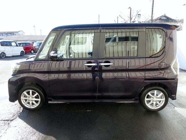 タント カスタムRS トップエディションSAII ターボ 後期 メモリーナビ 地デジ バックカメラ ETC 前後ドライブレコーダー ハーフレザーシート 両側電動スライドドア 衝突軽減ブレーキ 踏み間違い防止 レーンキープアシスト LEDヘッドライト(9枚目)