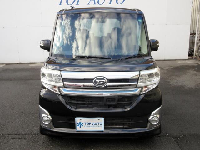 タント カスタムＲＳ　トップエディションＳＡ　ターボ　ワンオーナー　メモリーナビ　フルセグ　Ｂｌｕｅｔｏｏｔｈ　バックカメラ　ＥＴＣ　ハーフレザーシート　ＬＥＤヘッドライト　衝突被害軽減ブレーキ　プッシュスタート　スマートキー　ロールシェード（3枚目）