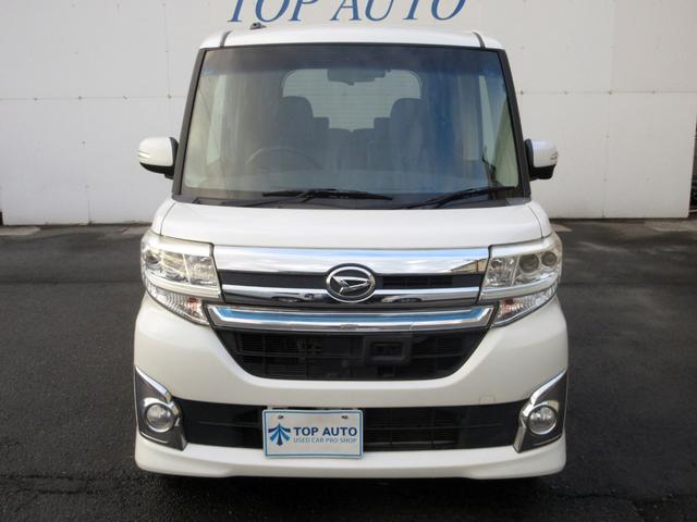 タント カスタムＲＳ　トップエディションＳＡ　ターボ　修復歴無し　メモリーナビ　フルセグ　Ｂｌｕｅｔｏｏｔｈ　バックカメラ　ＥＴＣ　ドライブレコーダー　衝突被害軽減ブレーキ　両側電動スライド　プッシュスタート　スマートキー　ロールシェード　アルミ（3枚目）