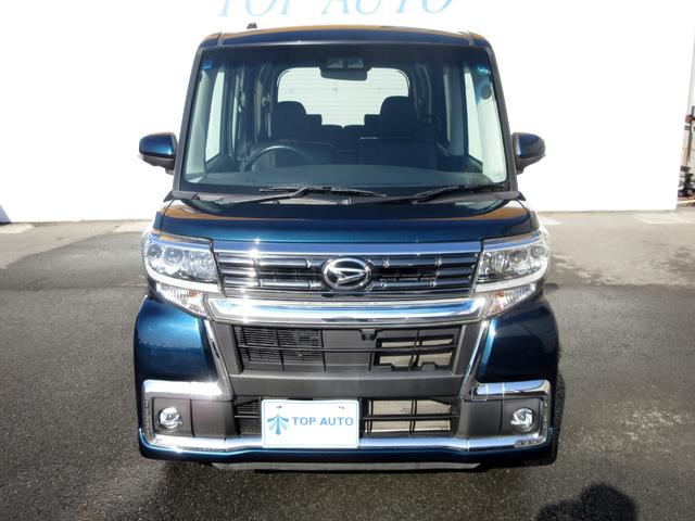 タント カスタムＲＳ　トップエディションＶＳ　ＳＡＩＩＩ　ターボ　後期　フルセグ　ＤＶＤ再生　Ｂｌｕｅｔｏｏｔｈ　ＥＴＣ　障害物センサー　ハーフレザーシート　シートヒーター　両側パワースライド　ＬＥＤヘッドライト　衝突被害軽減ブレーキ　アクセル踏み間違い防止（3枚目）