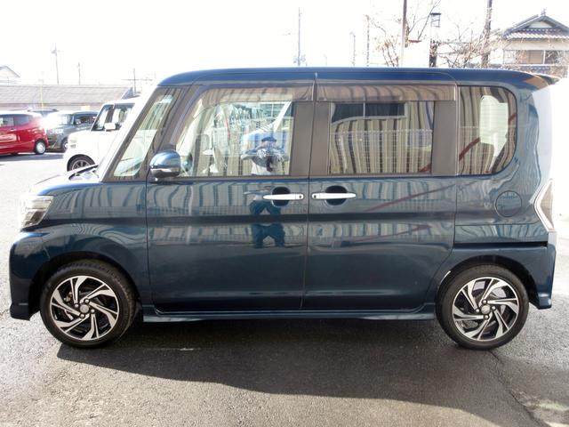 タント カスタムＲＳ　トップエディションＶＳ　ＳＡＩＩＩ　ターボ　後期　フルセグ　ＤＶＤ再生　Ｂｌｕｅｔｏｏｔｈ　ＥＴＣ　障害物センサー　ハーフレザーシート　シートヒーター　両側パワースライド　ＬＥＤヘッドライト　衝突被害軽減ブレーキ　アクセル踏み間違い防止（9枚目）