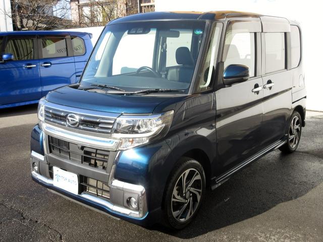 タント カスタムＲＳ　トップエディションＶＳ　ＳＡＩＩＩ　ターボ　後期　フルセグ　ＤＶＤ再生　Ｂｌｕｅｔｏｏｔｈ　ＥＴＣ　障害物センサー　ハーフレザーシート　シートヒーター　両側パワースライド　ＬＥＤヘッドライト　衝突被害軽減ブレーキ　アクセル踏み間違い防止（13枚目）