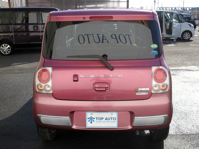 アルトラパンショコラ G 専用レザーシート コンビハンドル ETC HIDヘッドライト ナビ TV ブルートゥース接続 プッシュスタート スマートキー 純正セキュリティ 電格ミラー ドアバイザー(5枚目)