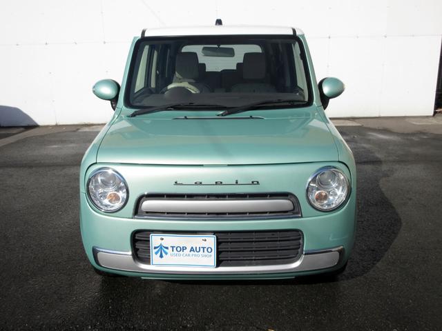 アルトラパンショコラ X 修復歴無し ナビ フルセグ DVD再生 ブルートゥース ETC バックカメラ 革シート ウィンカーミラー オートエアコン HID オートライト 純正アルミホイール スマートキー プッシュスタート(3枚目)