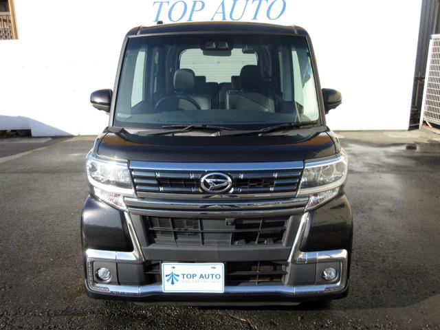 タント カスタムＲＳ　トップエディションリミテッドＳＡＩＩＩ　ターボ　後期　修復歴無し　ナビ　フルセグ　ＤＶＤ再生　Ｂｌｕｅｔｏｏｔｈ　パノラマモニター　ドライブレコーダー　ＥＴＣ　両側パワースライド　純正１５インチアルミ　衝突被害軽減ブレーキ　踏み間違い防止（3枚目）