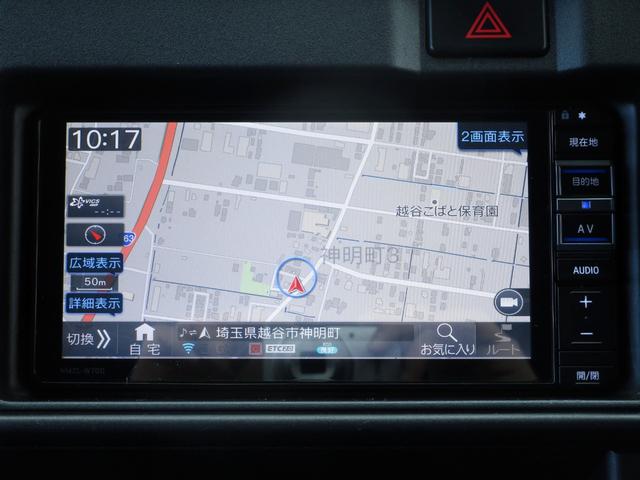 ハイゼットカーゴ デッキバンＧ　ＳＡＩＩＩ　パートタイム４ＷＤ　後期　修復歴無し　ＥＴＣ２．０　ワイドナビ　フルセグ　ブルートゥース接続　バックカメラ　前後ドラレコ　スマートアシスト　誤発進抑制　ＬＥＤライト　オーチマチックハイビーム　キーレス（19枚目）