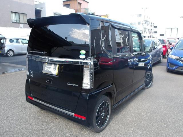 Ｎ－ＢＯＸカスタム ＧターボＳＳブラックスタイルパッケージ　弊社下取車　Ｂｌｕｅｔｏｏｔｈ接続対応ギャザズメモリーナビ　リアカメラ　両側パワースライドドア　クルーズコントロール　　運転席＆助手席シートヒーター（2枚目）